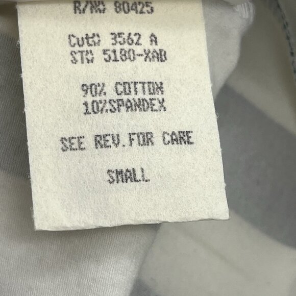 Vintage Your Move Women's S Cotton Spandex Bike Shorts Blue White Stripe 8" Insm - Picture 6 of 6